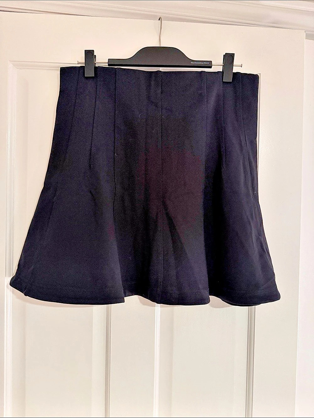 LOFT Black A-Line Skirt Size Large Like New